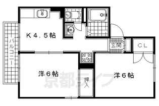 パレーシャル柳田【2階】の間取り