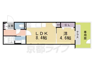 コンフォルタ京都西【3階】の間取り