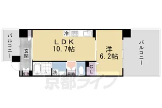 THE RESIDENCE 文化庁前【1階】の間取り
