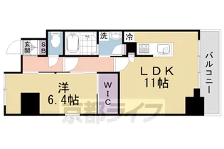 THE RESIDENCE 文化庁前【2階】の間取り