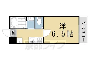 グランヒル御薗橋【205号室】の間取り