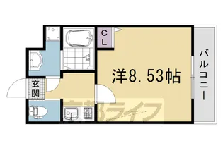 仮)フラッティ西京極【2階】の間取り