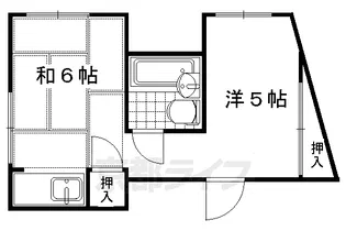 リバーサイド伏見【402号室】の間取り