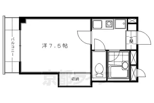 フォーブル深草【105号室】の間取り