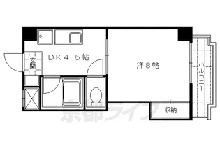 京都府京都市伏見区深草西浦町3丁目【マンション】の間取り