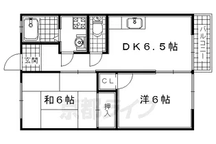 プルニエ【201号室】の間取り
