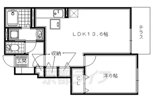 京都府宇治市広野町【アパート】の間取り