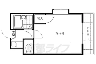 メゾン・ド・ラディ【1-F号室】の間取り