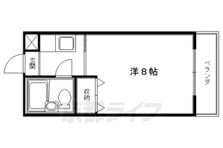 ハイツまさき【1D号室】の間取り