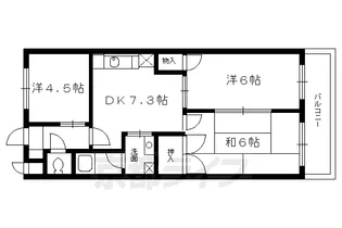 サン・フォーレスト【1階】の間取り