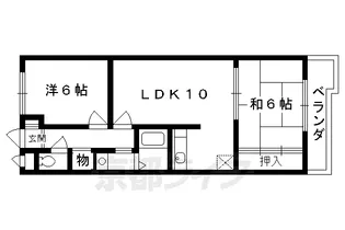 レジデンス鳥羽【3階】の間取り
