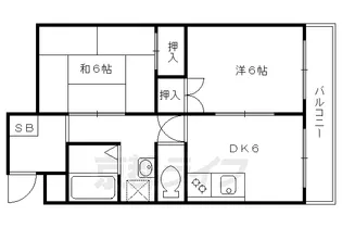 山治ハイツ【2階】の間取り