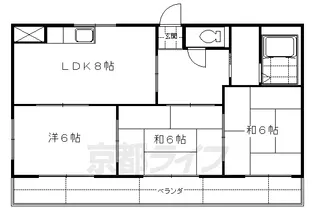 エクセレント墨染【605号室】の間取り