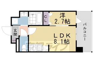 ソルテラス京都勧進橋パークサイド【5階】の間取り