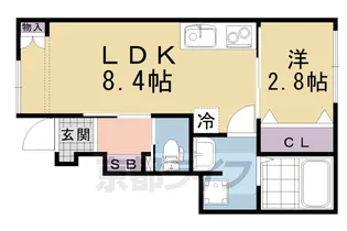 CLASSO PRIMO伏見稲荷【1階】の間取り