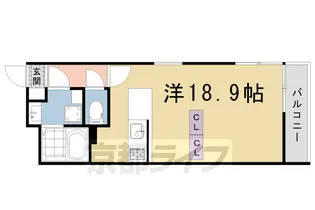 STANDZ金閣寺前【3階】の間取り
