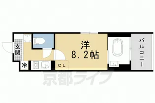 STANDZ金閣寺前【3階】の間取り