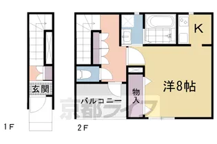 フォレストメゾン花吉【202号室】の間取り