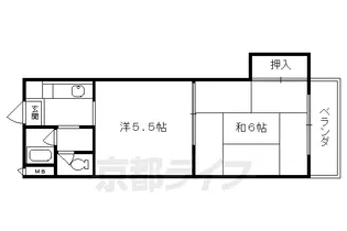 アーバンヒル桃山【1D号室】の間取り