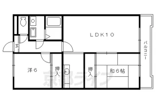 ラ・ヨード21【2階】の間取り