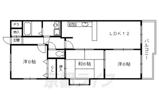ビューハイツ【1階】の間取り