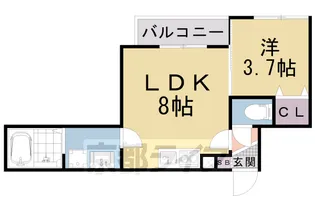 山科HATCH京都薬大前【2階】の間取り