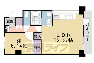 Nシャンブル【5階】の間取り