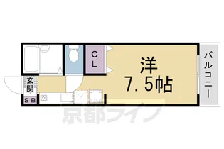 パルティール【N-103号室】の間取り