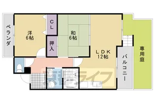 アーバニティー桂【1階】の間取り