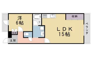 第10長栄アビタシオン清水【2階】の間取り