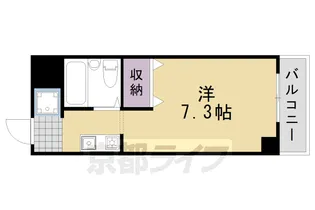 インペリアル桂【102号室】の間取り