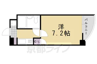 サンクスパレ南巽【105号室】の間取り