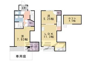pom岩倉【1-B号室】の間取り