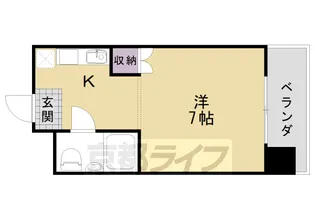 1Kの間取り画像