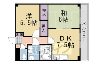 ヴェルデ桂【209号室】の間取り