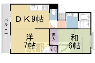 エクセルコート桂【302号室】の間取り