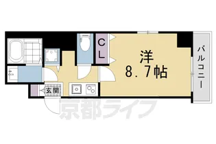 アドバンス京都アクィラ【3階】の間取り