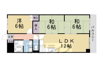 エントピア桂【106号室】の間取り