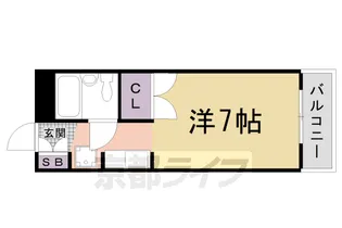 1Kの間取り画像