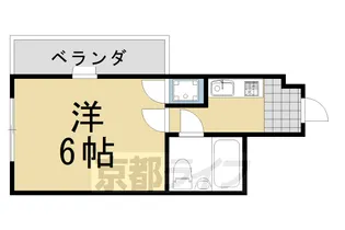 グランド桂【102号室】の間取り