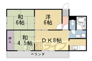 第21長栄コーポ小山【305号室】の間取り