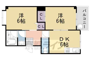 京都府京都市西京区松室北河原町【マンション】の間取り