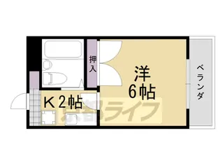 コーポ平成【203号室】の間取り