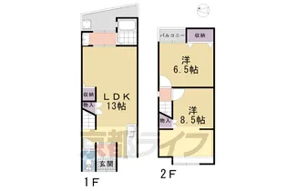 京都府京都市伏見区淀際目町【一戸建】の間取り