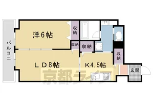 CASA花車【602号室】の間取り