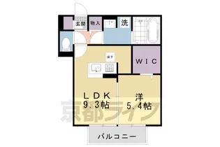 GRAMM京都紫竹 A棟【101号室】の間取り