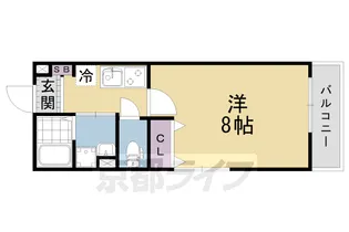 KOTOステージ伏見稲荷【2階】の間取り