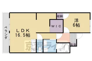 シャルム桂【4C号室】の間取り