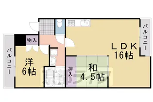 Bella vista 離宮桂東【4階】の間取り