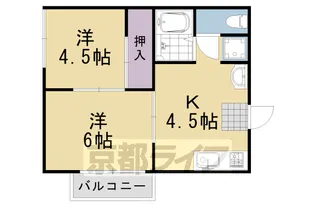 スイートム塚原【101号室】の間取り